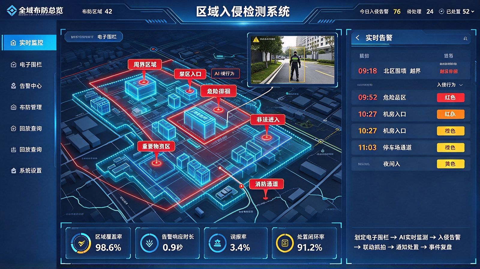 区域入侵检测